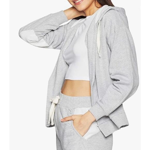 BCBGeneration Women's M- Wrap Front Coatigan Jacket French Terry Knit Cozy-EUC - Picture 3 of 10